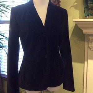 Ann Taylor Black Velvet Blazer